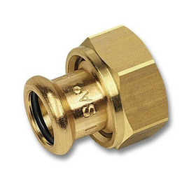 Пресс переходник с накидной гайкой для медных труб SANHA 18 х 1*