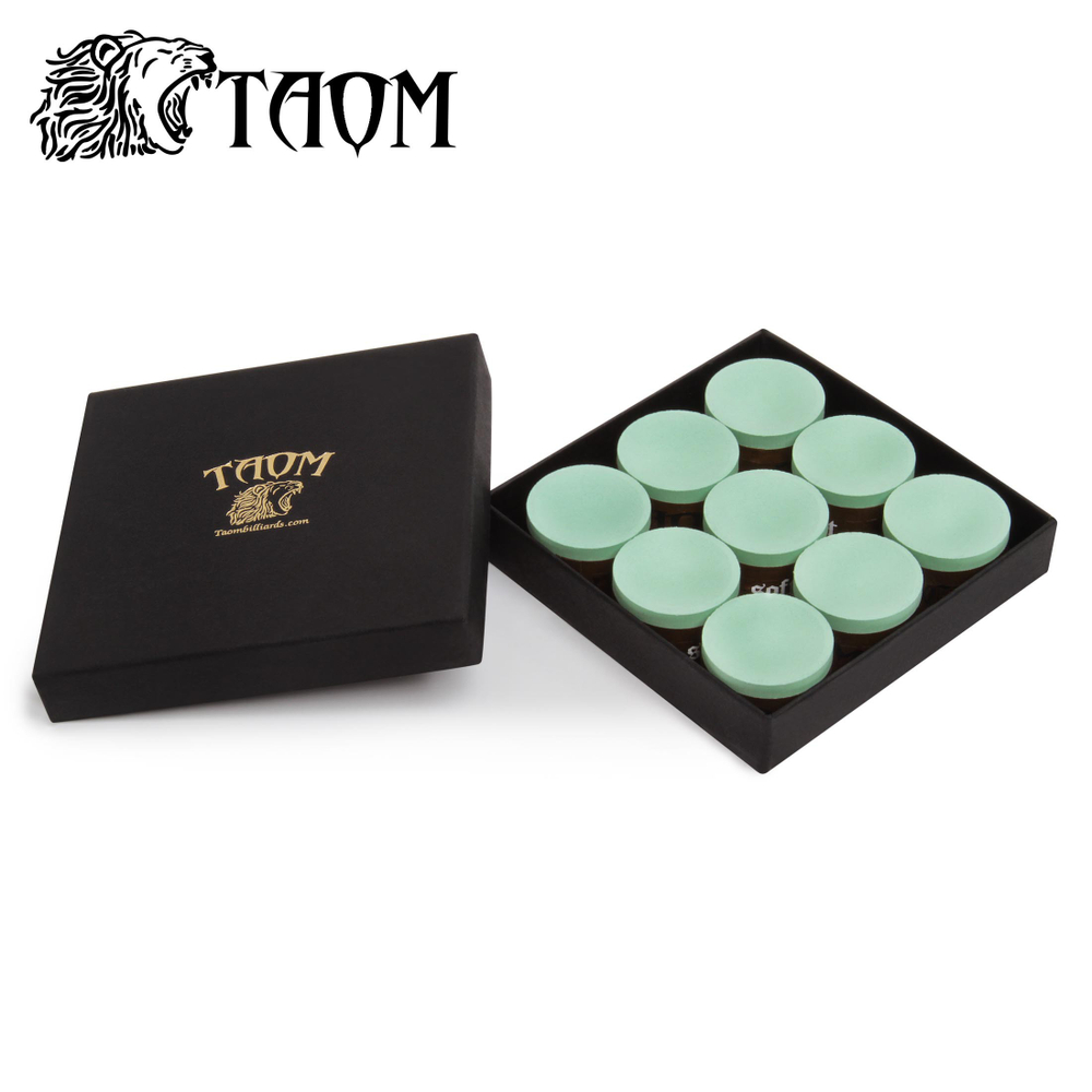 Мел бильярдный "Taom Soft Chalk" Green 9шт.