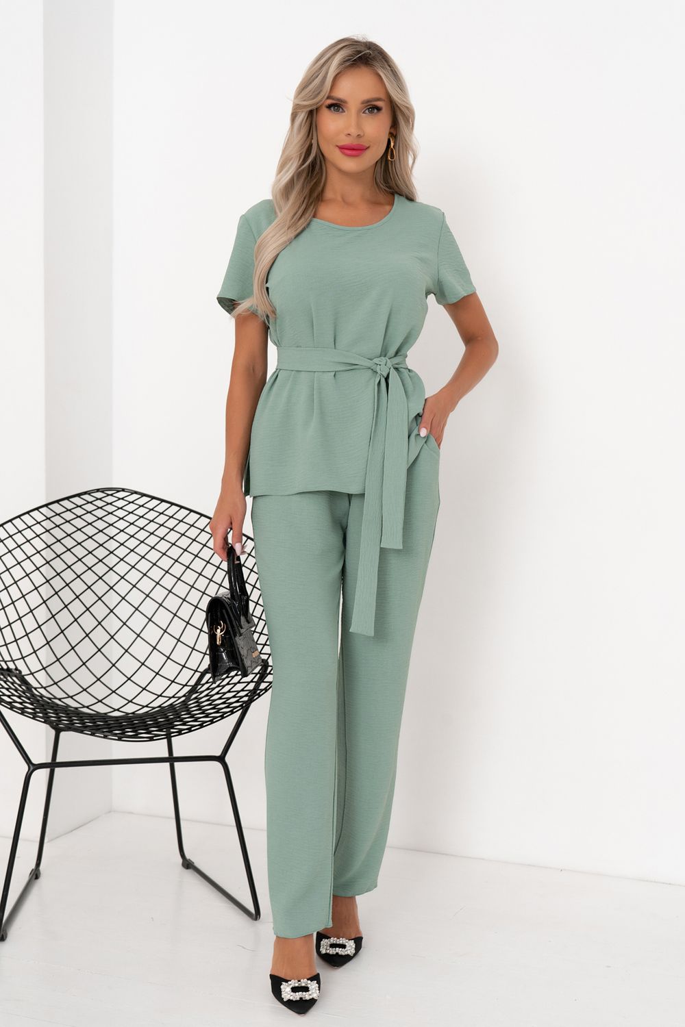 Костюм брючный (полынь) К11-81/3 Nikol