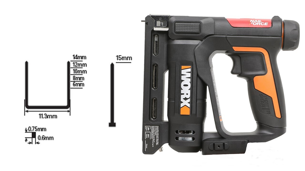 Степлер аккумуляторный WORX WX843