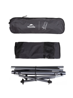Кресло складное Naturehike L04, размер L, черное (CNK2450JJ015)