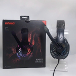 Накладные проводные наушники Komc KM-666 с МК USB-LED black