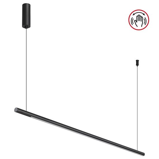 359307 OVER NT24 348 черный Светильник подвесной диммируемый со сменой цв.температуры (сенсор) IP20 LED 14W 2700/4000/6000K 220-240V FERMO