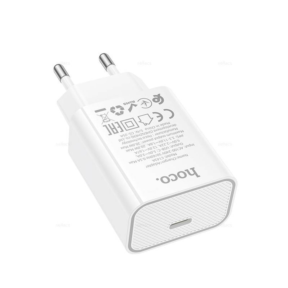 Зарядное устройство Hoco C143A PD20W (white)