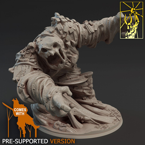 Глиняный голем монстр миниатюра для dnd, днд, pathfinder, фентези, Настольная игра, НРИ, Варгейм, РПГ