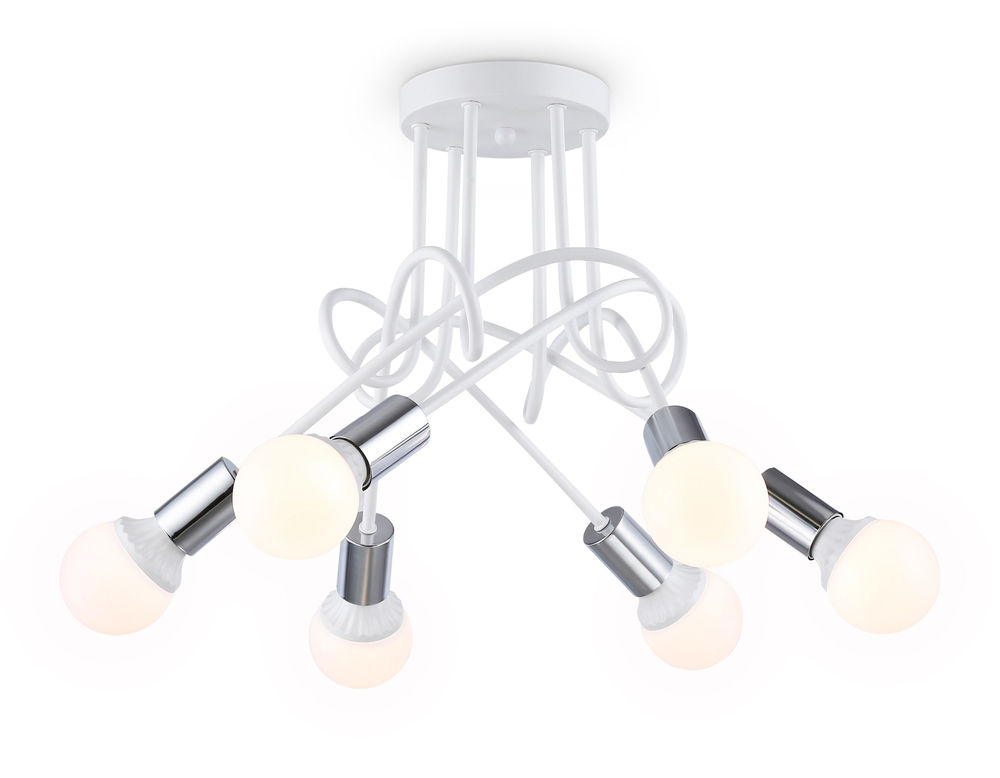 TR80417/6 WH/CH белый/хром E27/6 max 60W D690*370