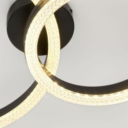 Светильник потолочный светодиодный ЭРА Модерн Bloom CLL-1-78W 3K-6K RC BK с ДУ черный