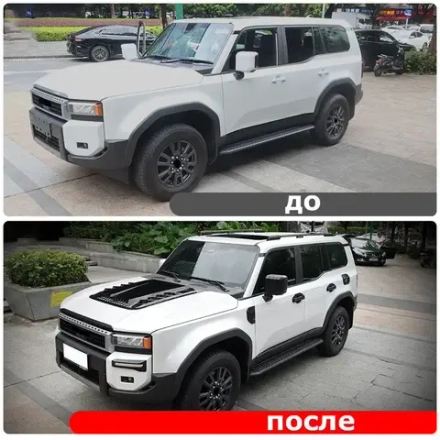 Обвес для Toyota Land Cruiser Prado 250 LC250 Накладки на капот Накладки на ручки на зеркала