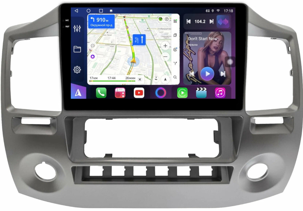 Магнитола для ГАЗ Соболь Бизнес, Газель Бизнес 2010-2017 (климат) - FarCar 9546BC монитор 9.5" QLED на Android 14, TS18, CarPlay, 4G SIM-слот