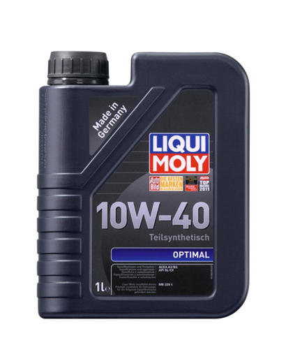 Масло Liqui Moly Optimal 10W40 SL/CF A3/B3 (1л) п/синтетика