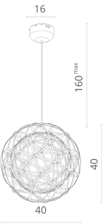 Подвесная люстра Divinare GALASSIA 1030/02 SP-42