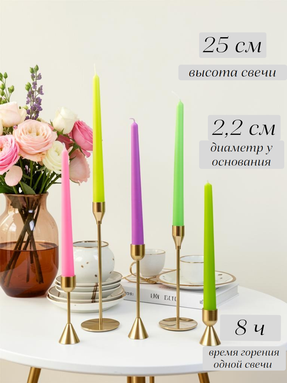 Вдохновение Pinterest: комплект свечей для атмосферной обстановки, набор из 5 шт.