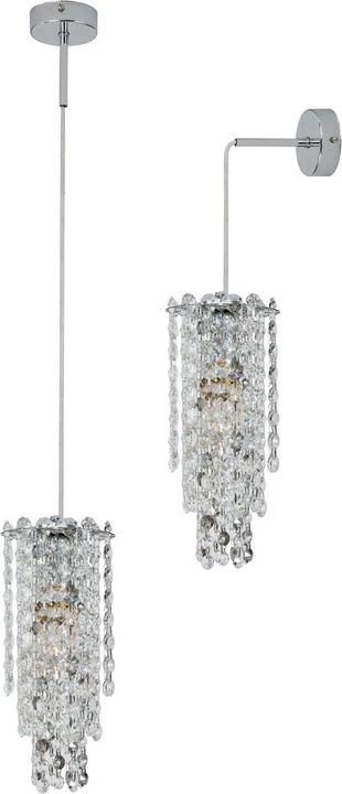 Светильник подвесной-настенный Stilfort 2187/09/01P серия Rain of Crystal