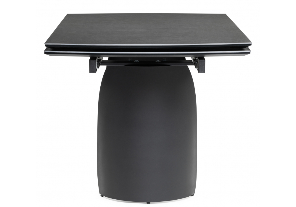 Керамический стол Woodville Готланд 160(220)х90х79 ink gray, черный