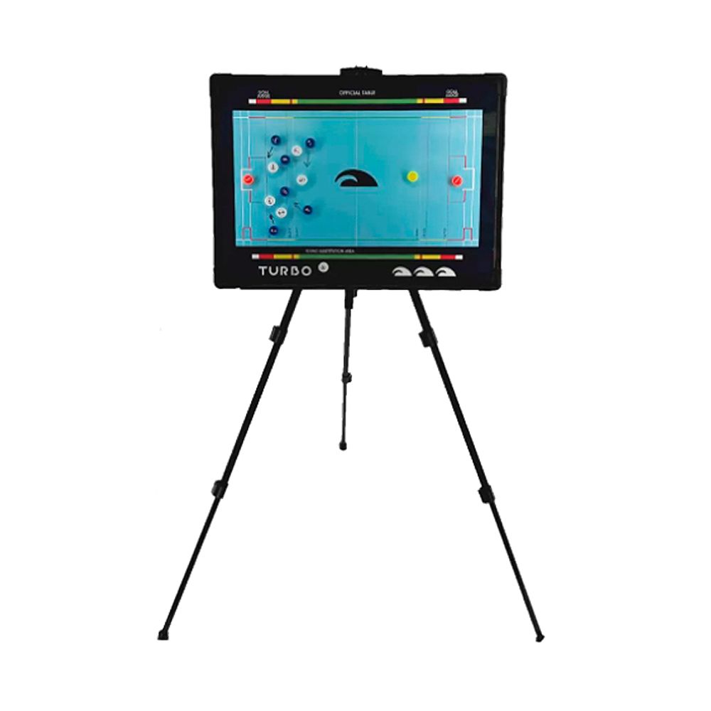 Тактическая магнитная доска для водного поло TURBO MAGNETIC WATER POLO TACTICAL BOARD WITH FOLDING TRIPODв комплекте со штативом