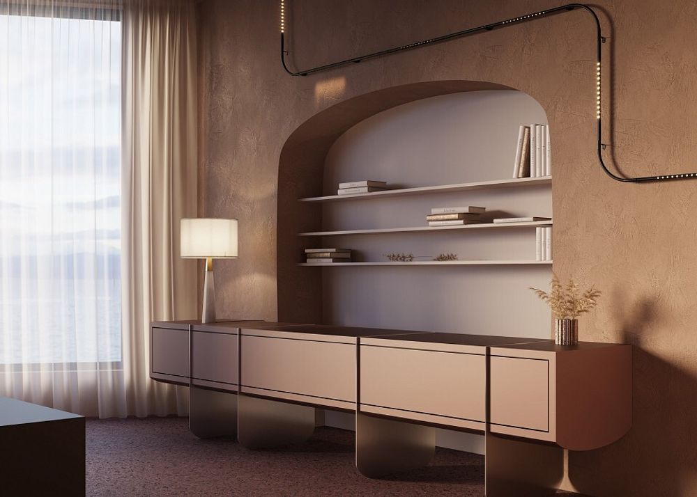 Модульный светильник Maytoni Points C101CL-L1000-24W3-6K-BS