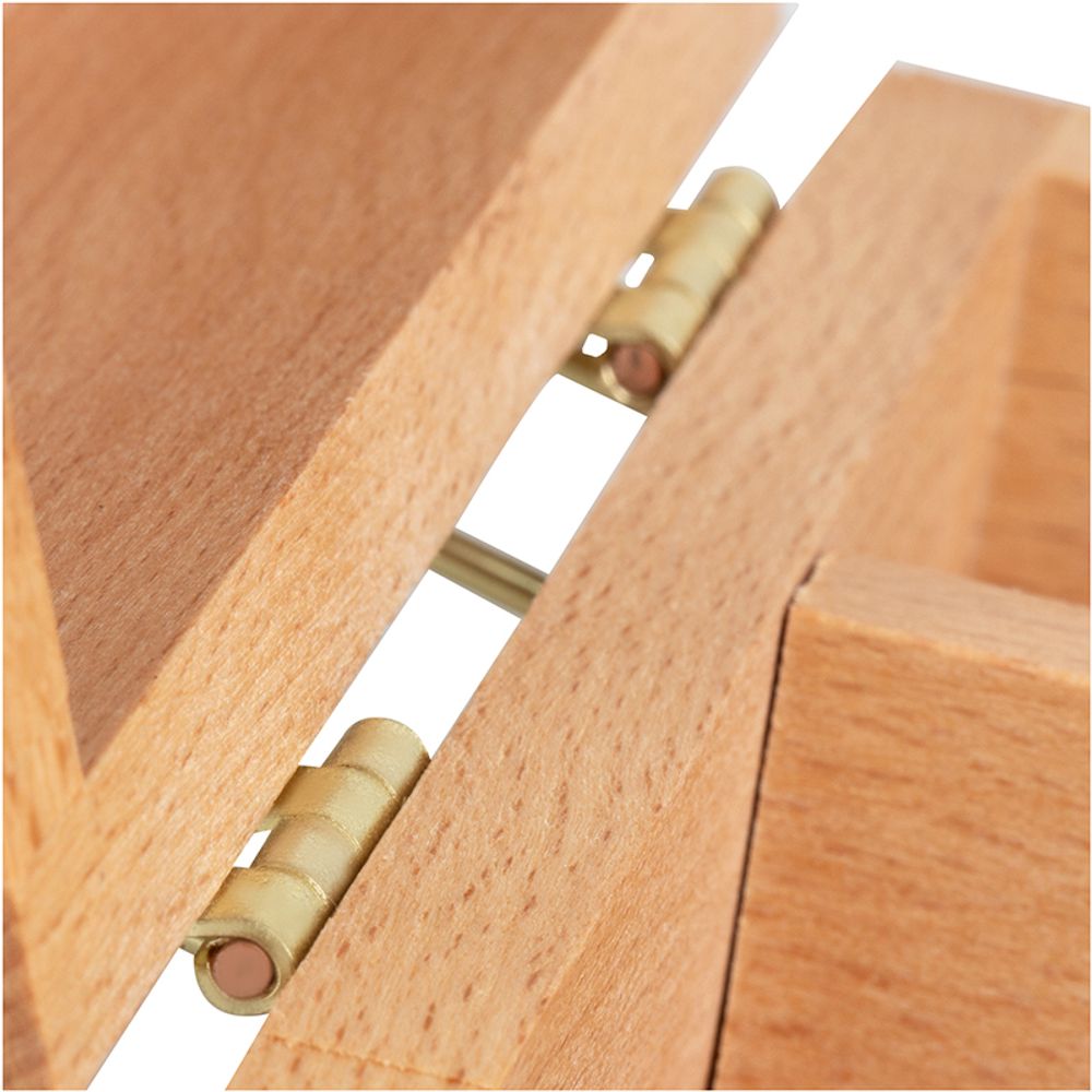 Ящик художника малый с ячейками для кистей и красок Гамма "Студия", 26,5*11*5,5см, бук