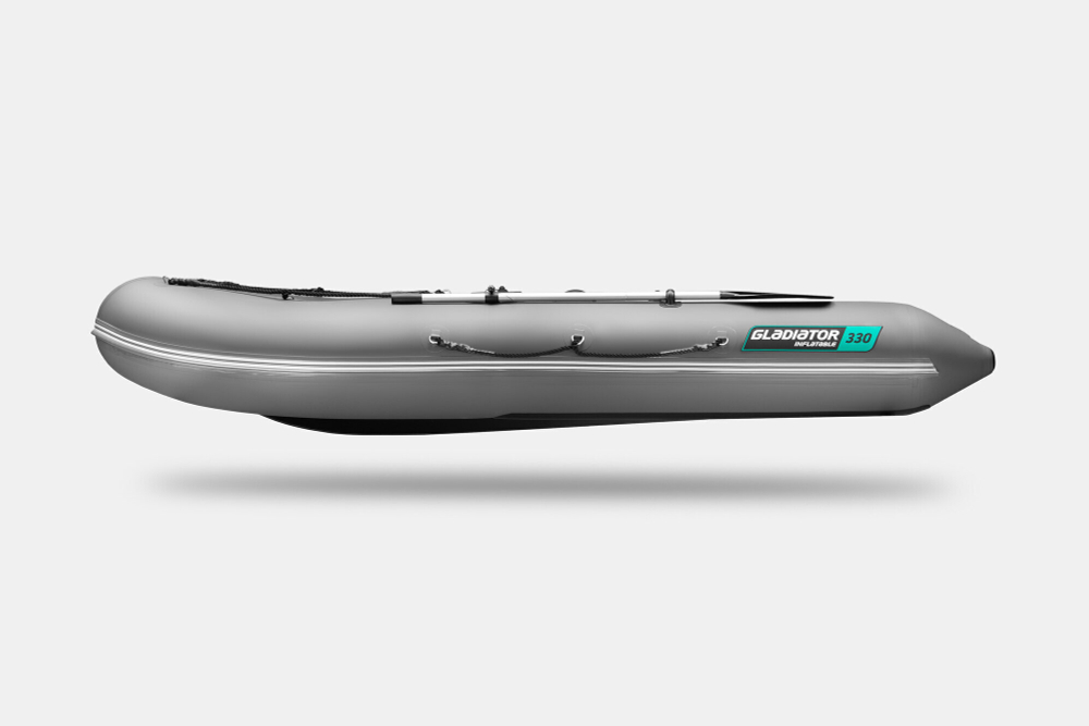 Надувная лодка GLADIATOR B330 тёмно-серый