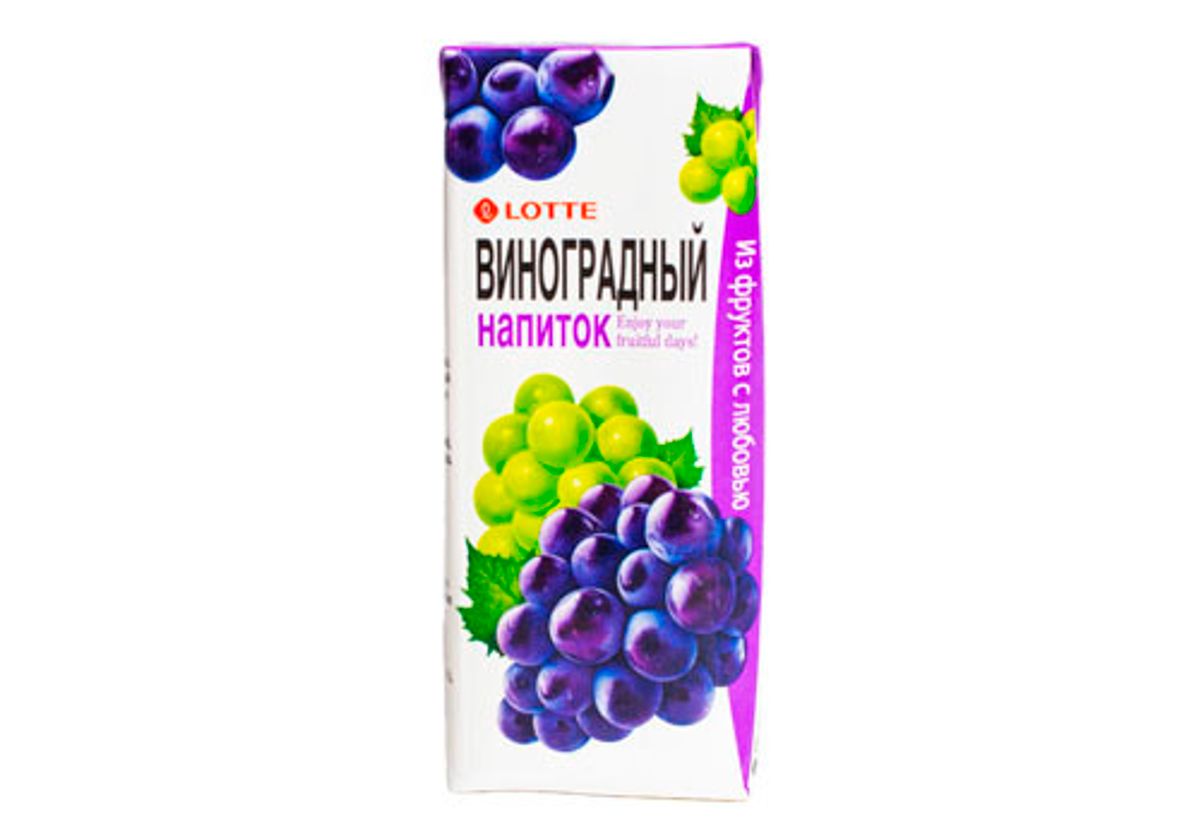 Напиток ЛОТТЕ со вкусом винограда, 190мл