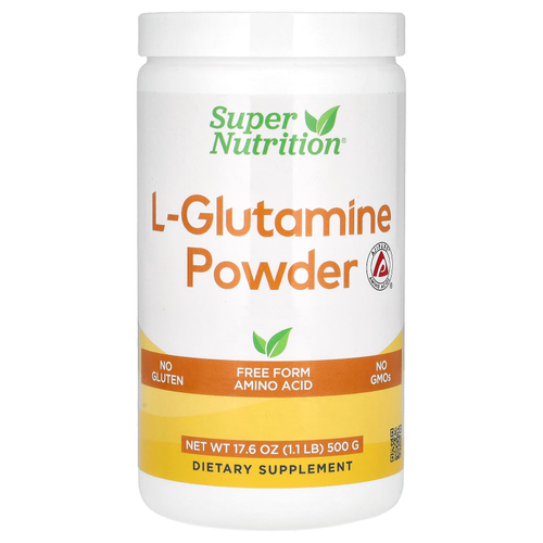 Super Nutrition, L-глютамин, без вкусовых добавок, 500 г (17,6 унции)
