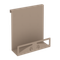 Навесной лоток для бумаг вертикальный узкий MAN-22 Металл Мокко 230*100*250