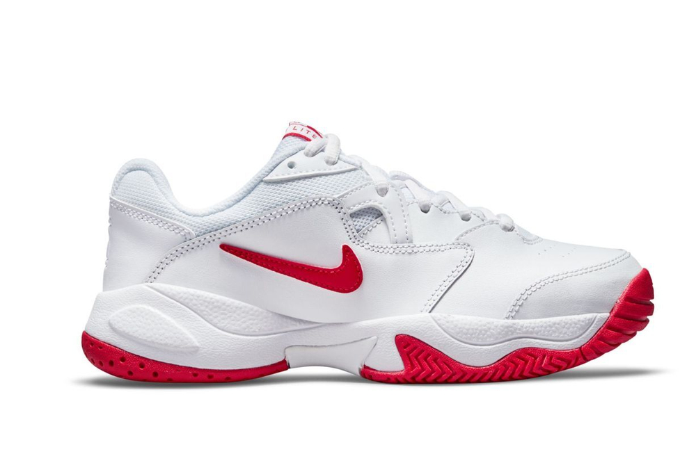 Детские теннисные кроссовки Nike Jr Court Lite 2 - white/university red