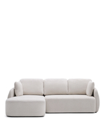 Laira 3-местный диван-кровать из шенилла с шезлонгом слева цвет экрю 246 см