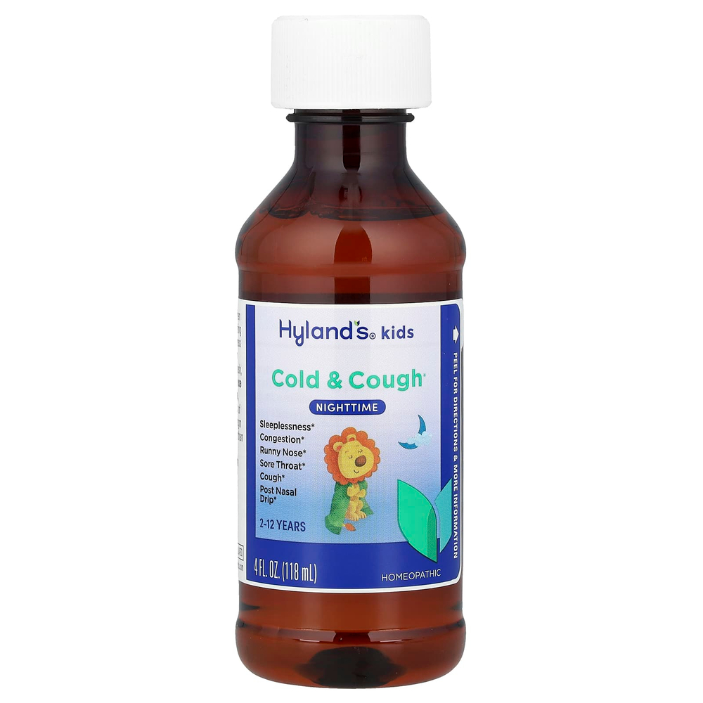 Hyland's Naturals, От простуды и кашля для детей, для детей от 2 до 12 лет, без добавок, 118 мл (4 жидк. унц.)