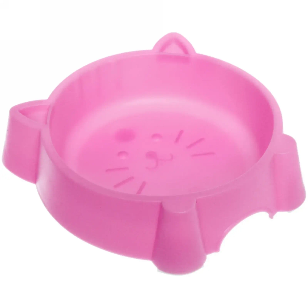 Миска пластиковая «Мр. Томас», цвет розовый, 14*4см