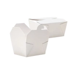 Контейнер бумажный Fold Box 600мл, 130х110х65мм, белый 50/уп