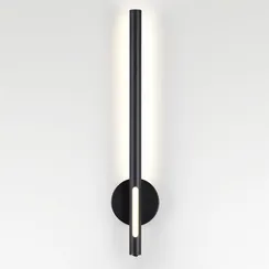 6643/10WL HIGHTECH ODL24 303 черный/металл/акрил Настенный светильник (выкл. на корпусе) IP20 LED 12W 3000K 220V MALI