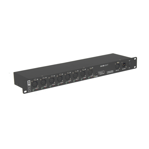 INVOLIGHT DMXS8 - сплиттер DMX сигнала, 1 вход XLR, 8 выходов XLR, гальваническая развязка