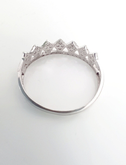 Кольцо Эстерелла, серебро 925*, родирование, фианит/Ф