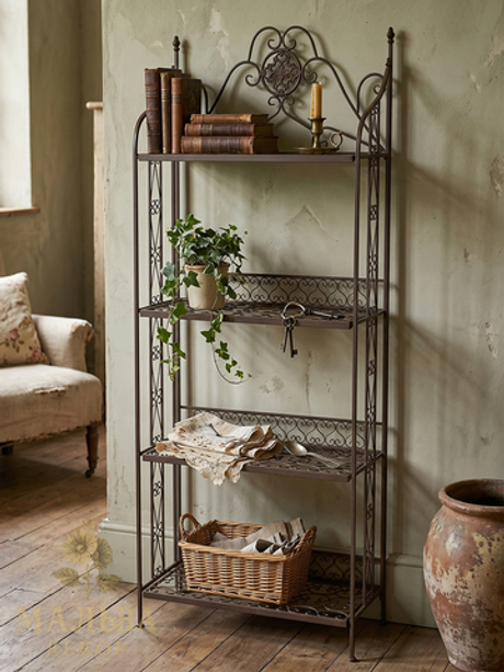 Стеллаж CAMPO Home & Garden декоративный "Ажур" 63x29x162,5 см металлический складной