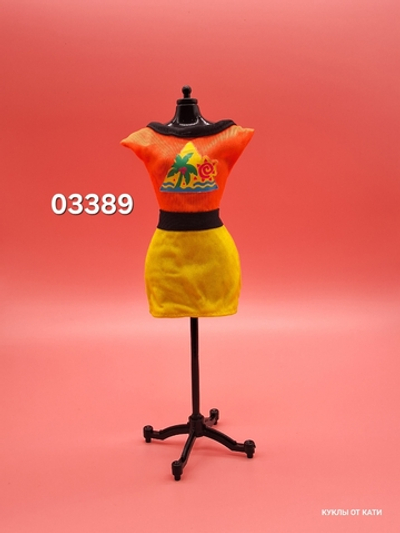 Одежда для куклы Барби винтаж платье 03389