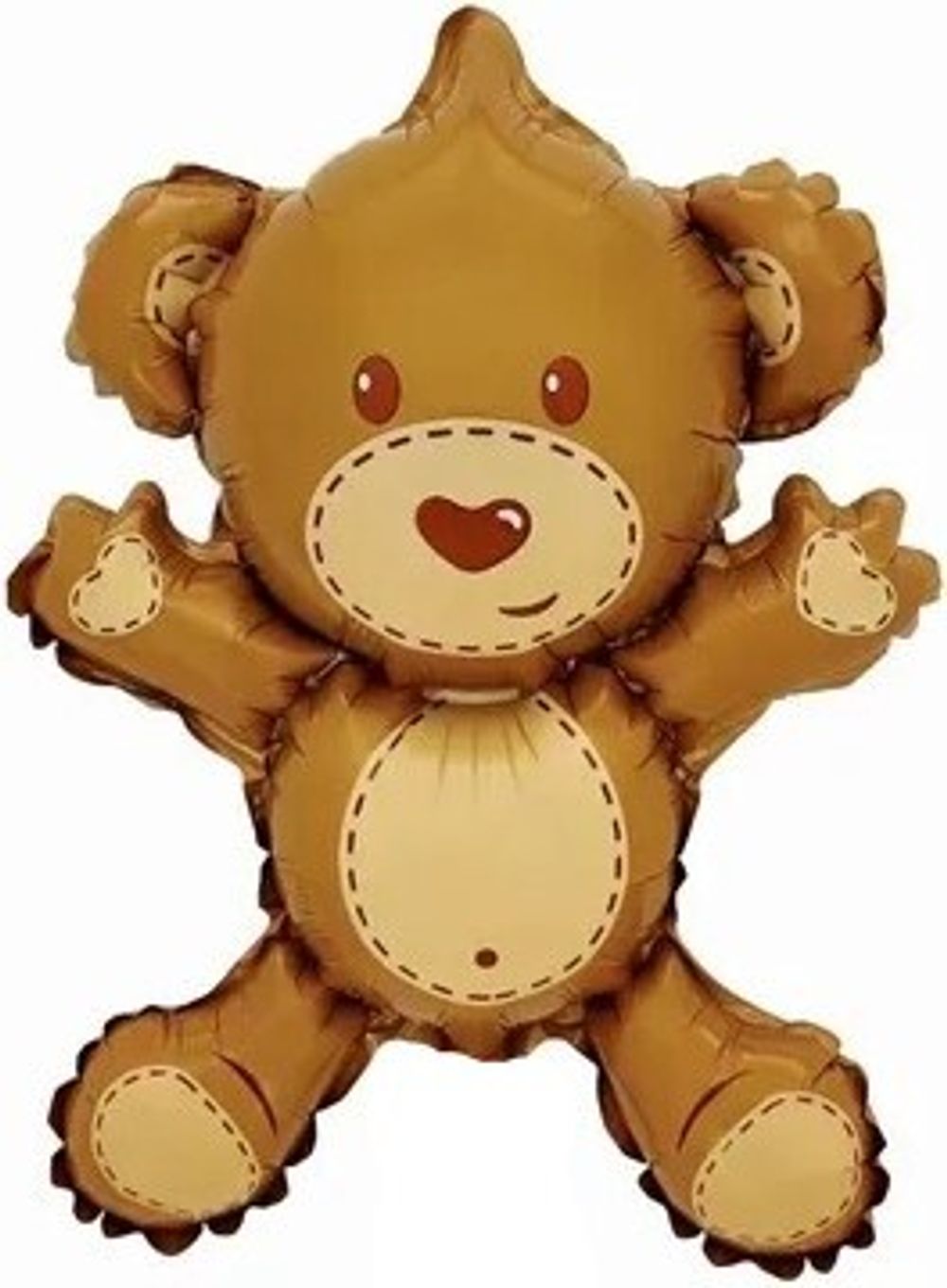 Шар с клапаном (16''/41 см) Мини-фигура, Медвежонок, 1 шт.