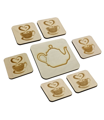 Набор подставок "Чаепитие" 7 предметов