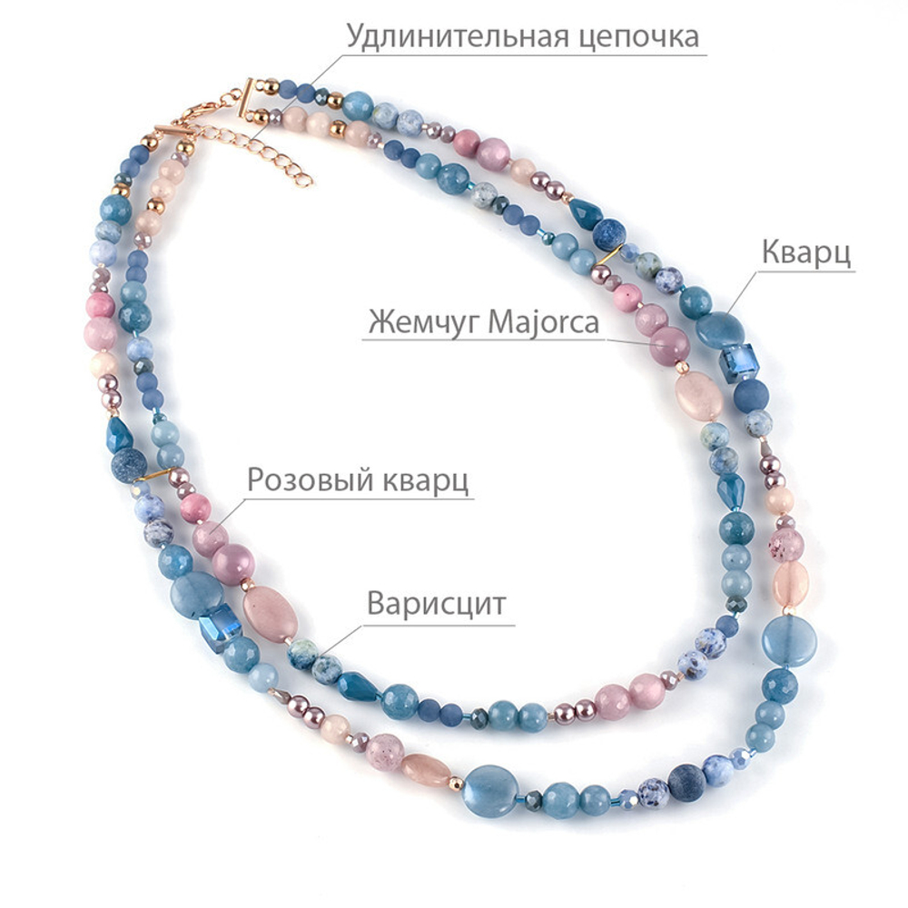 10117171 Колье Роман с камнем