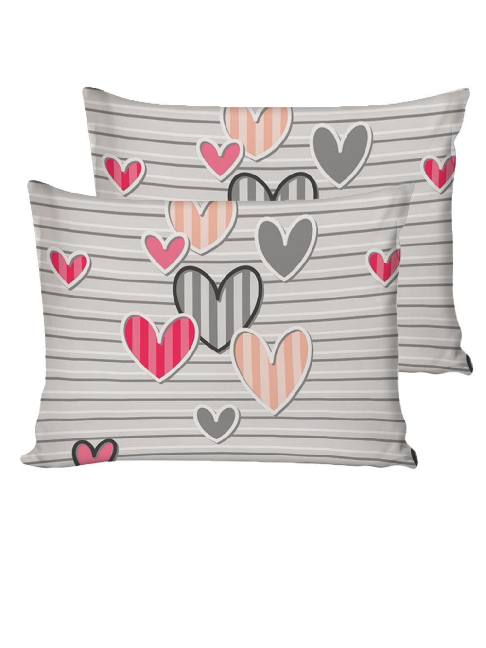 Наволочка комплект 2шт бязь Сказка "Сердца" 50x70 см