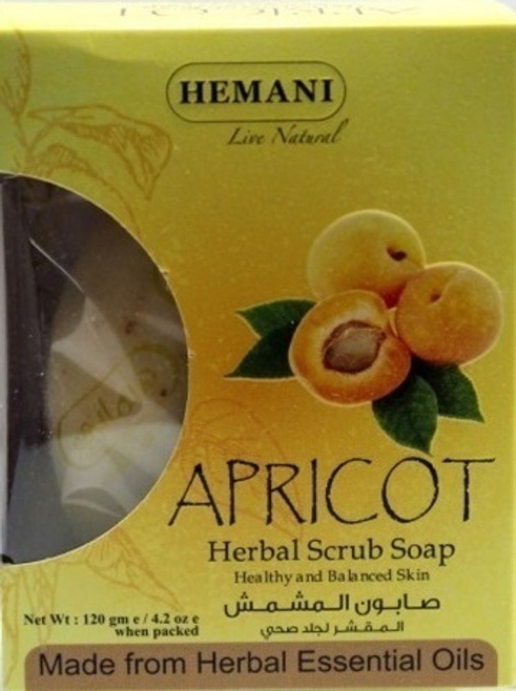 Мыло-Скраб Hemani Apricot Абрикосовое, 120 г