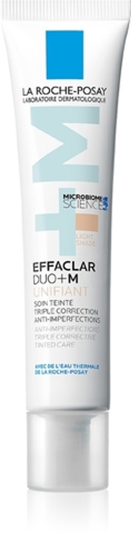 La Roche-Posay Effaclar DUO+M Unifiant - Легкий тональный крем с увлажняющим эффектом, 40 ml