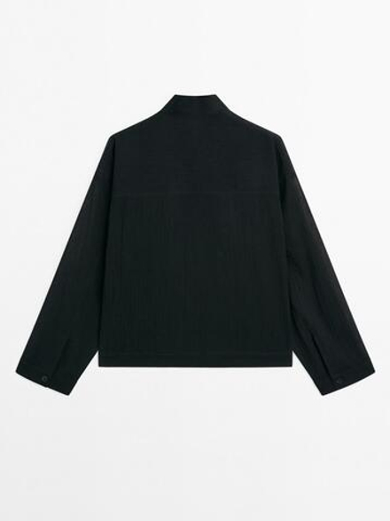 Massimo Dutti Рубашка из 100% хлопка, черный