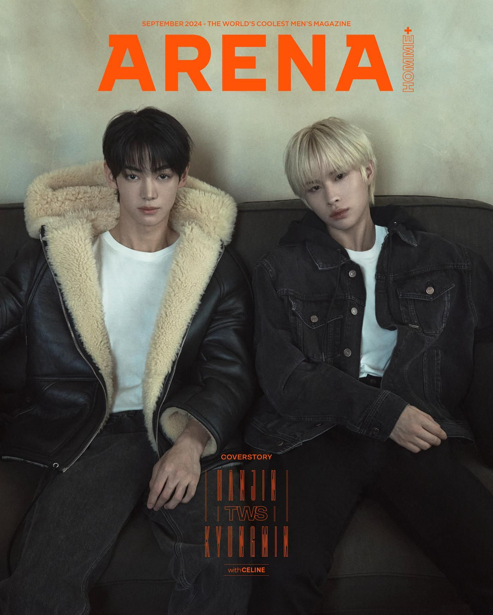 публикация ARENA HOMME - 2024.09 TWS HANJIN & KYUNGMIN C Type