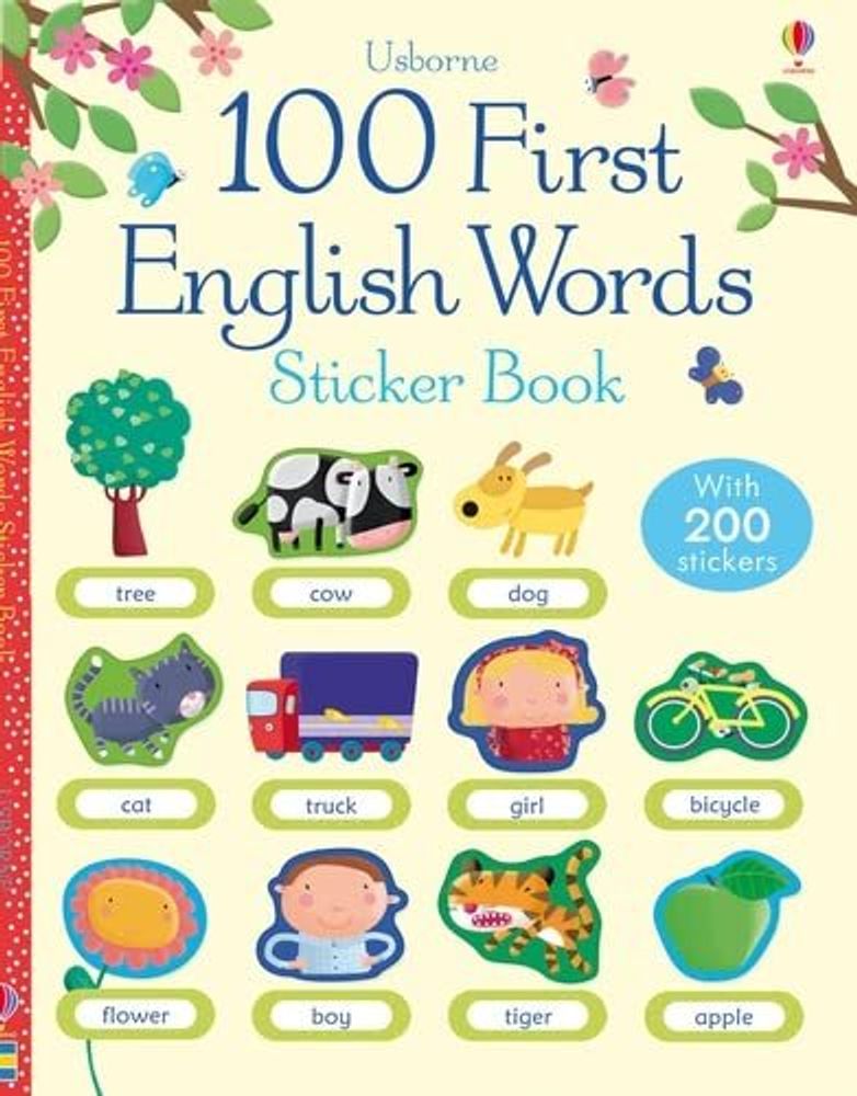 100 First English Words Sticker Book