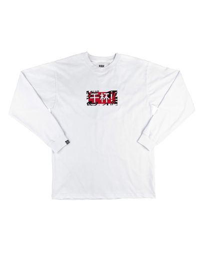 Лонгслив HOOK Дракон белый