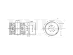 Сайлентблок задний переднего нижнего рычага UNIO RMP-20170