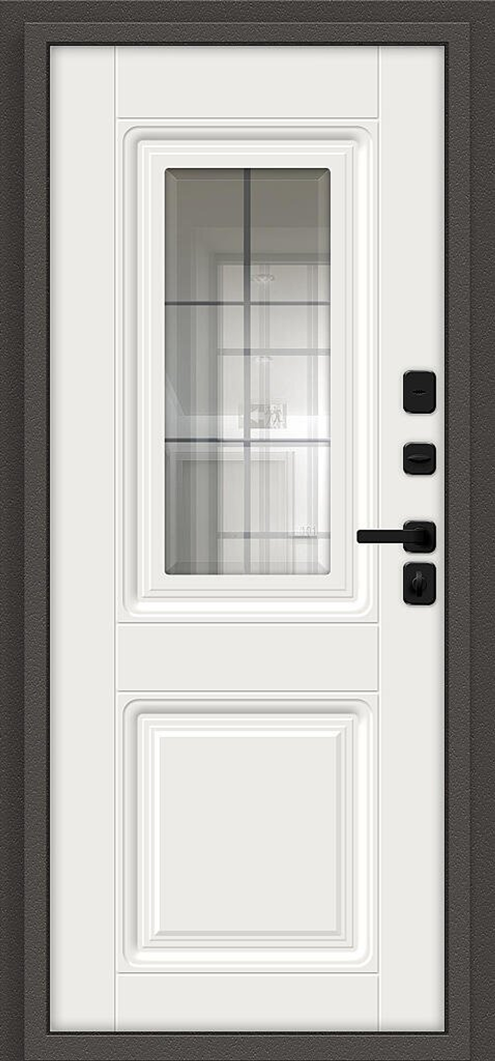 Шелтер СДР/SBlack Старк шоколад/White Sand 205*96 правое