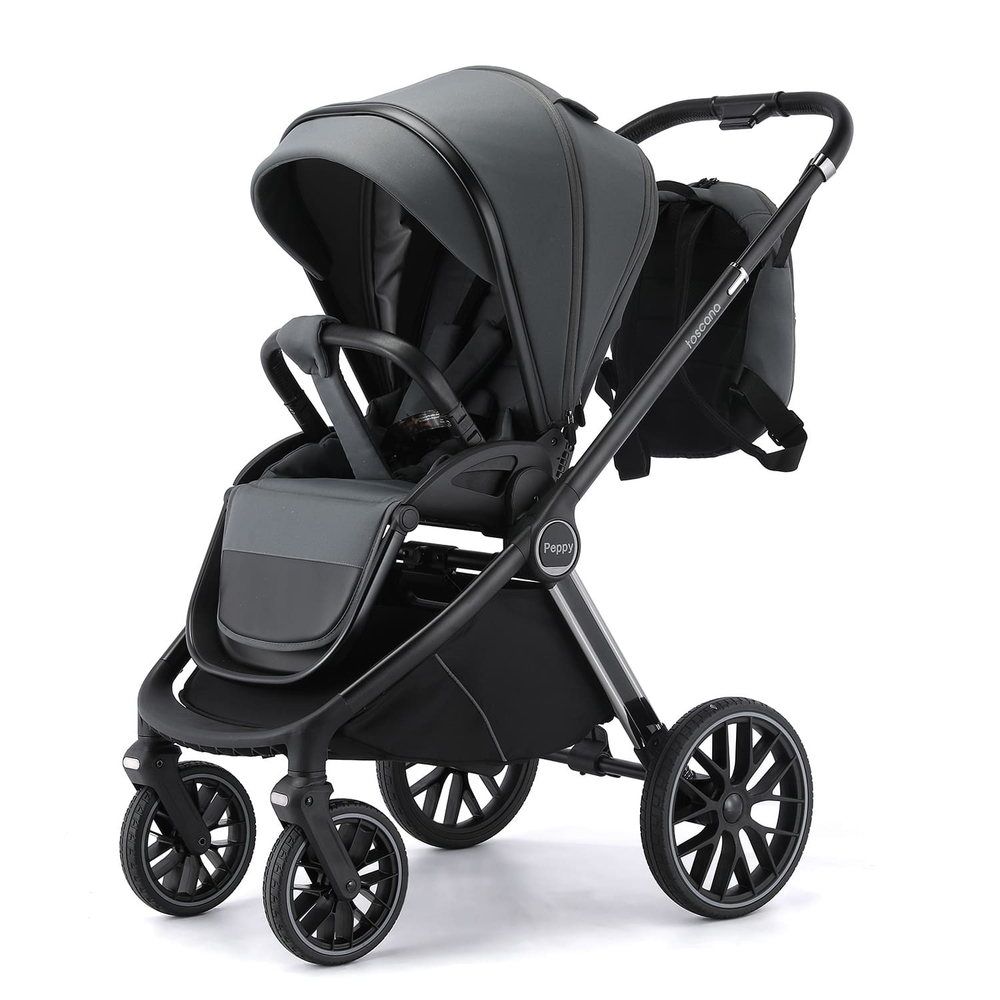 Коляска детская Peppy Toscana 2 в 1 Grey (серый)