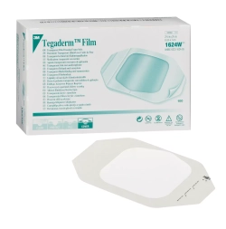 Tegaderm Film - наклейка для фиксации катетеров (6х7 см, 100 шт/уп) (1624W)
