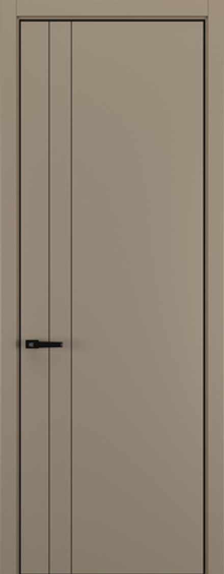 Межкомнатная дверь Zadoor Горизонт NH15 кромка ABS Black